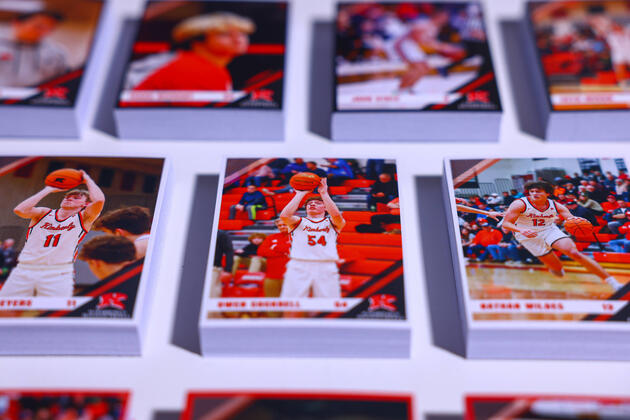 Player Cards Designed and Printed for Kimberly Basketball