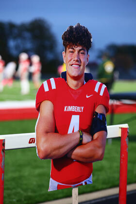 Player Cutout for Senior Night