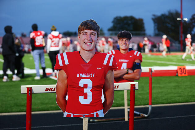 Player Cutout for Senior Night