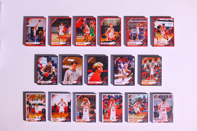 Player Cards Designed and Printed for Kimberly Basketball